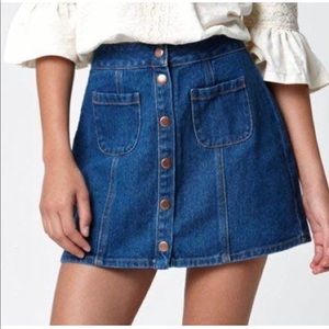 brandy melville denim skirt